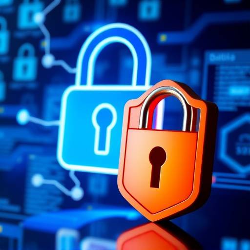 Icona che rappresenta la sicurezza dei dati, con un lucchetto e uno scudo