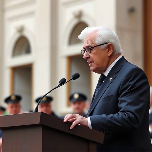Il Presidente Sergio Mattarella durante un discorso al Quirinale.