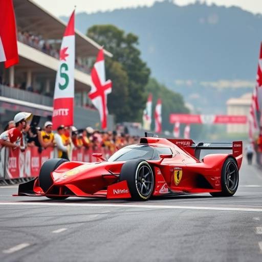 La Ferrari taglia il traguardo al Gran Premio di Monza