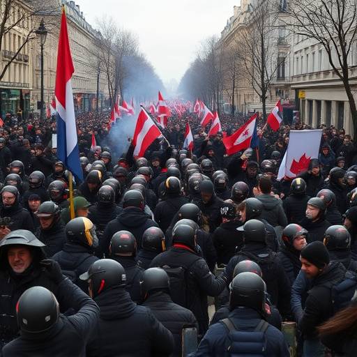 Manifestazioni a Parigi contro la riforma pensionistica.