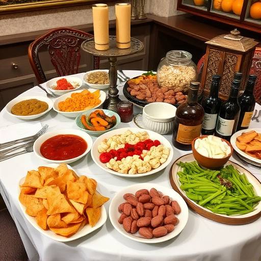 Tavola imbandita con prodotti tipici veneti